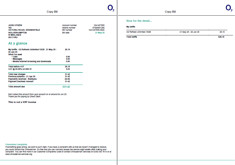  Minol USA business utility bill 